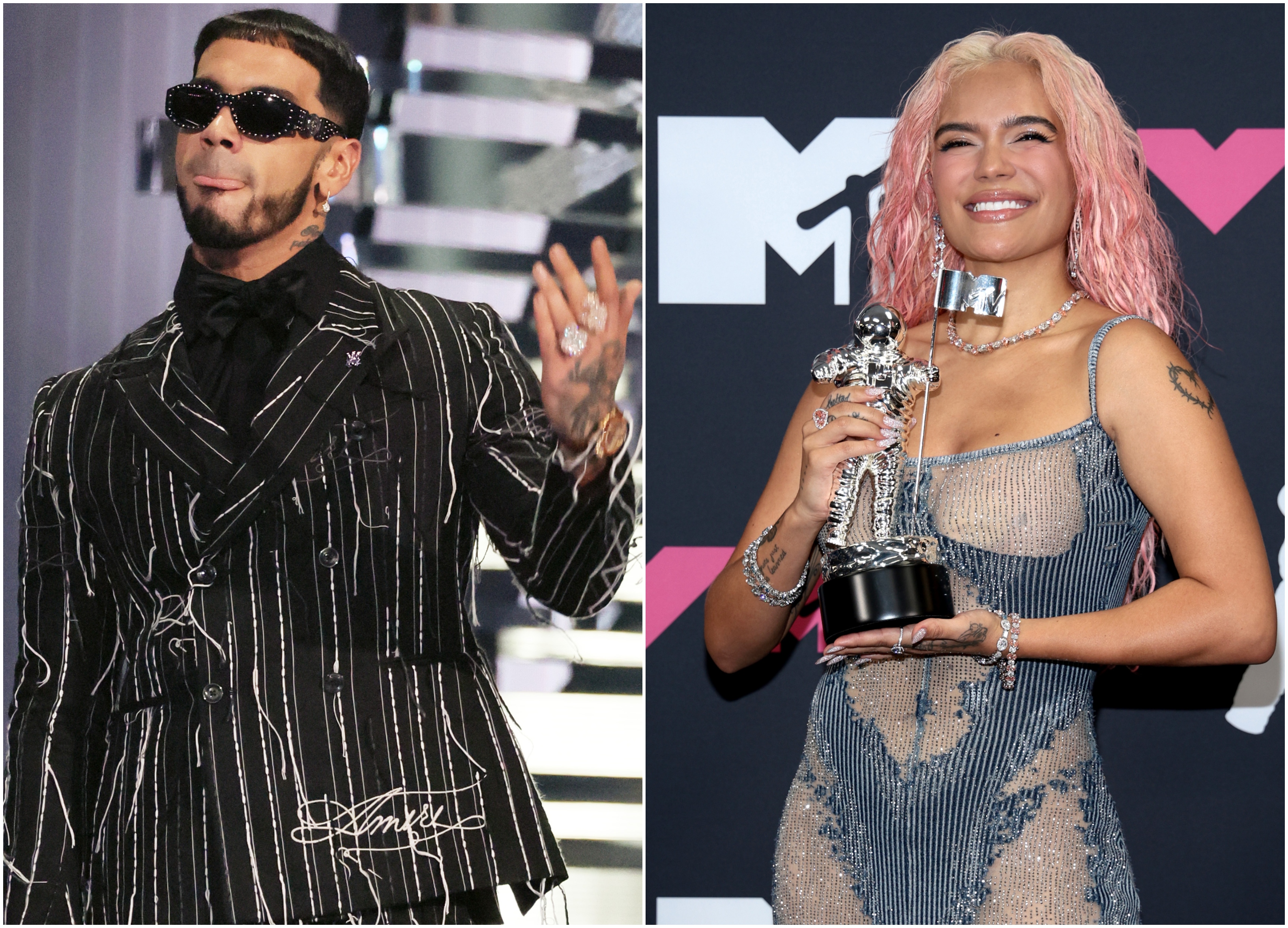 Se escondió? Captaron lo que hizo Anuel AA cuando Karol G ganó con 'TQG' en  los VMAs 2023 - La Opinión