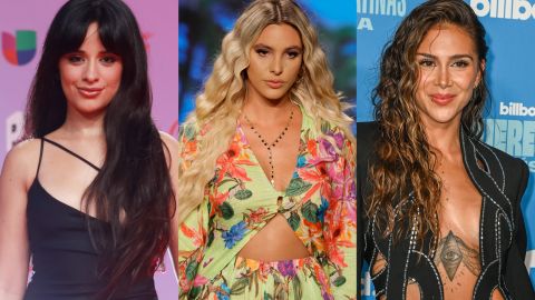 La cantante Camila Cabello, la influencer Lele Pons y la cantante Greeicy.