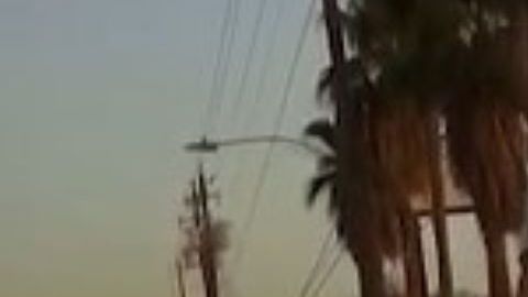 La Policía captó en video el incidente.