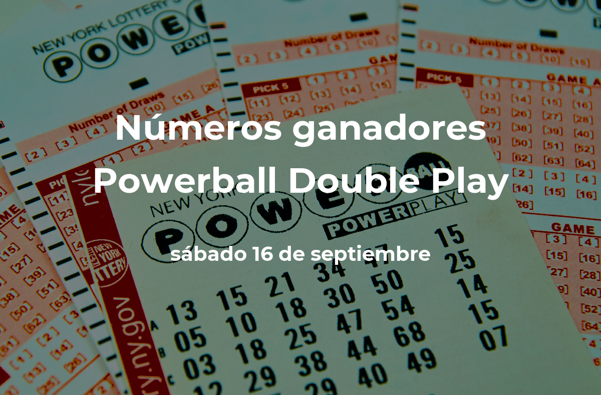Powerball Double Play en vivo números ganadores del sábado 16 de