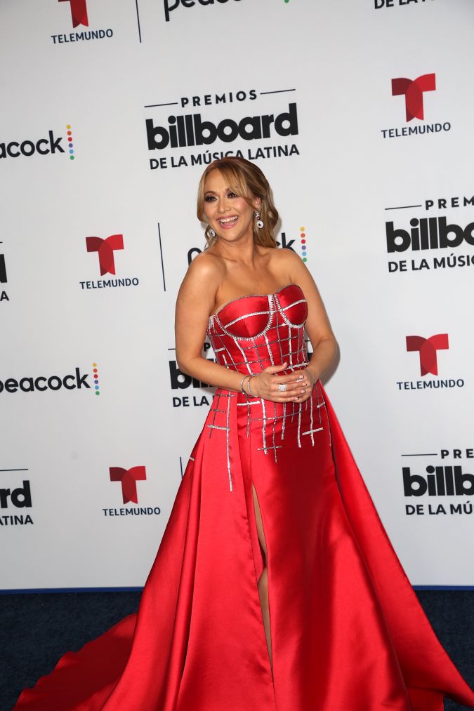 Verónica Bastos en los Premios Billboard a la Música Latina.