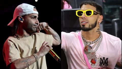 Arcangel y Anuel AA, cantantes de género urbano.