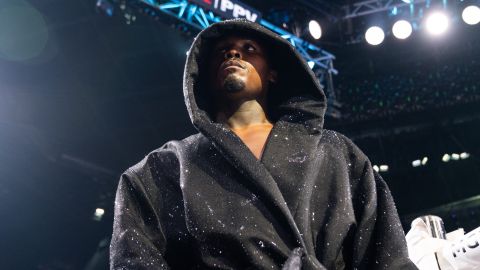 Jermell Charlo en su pelea contra el Canelo Álvarez el 31 de septiembre de 2023.