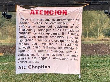Narcomanta de Los Chapitos