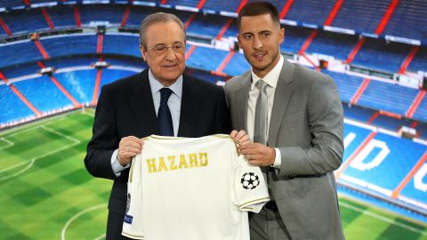 Hazard jugó 76 partidos con el Real Madrid.