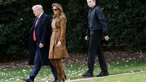 Barron Trump hace pocas apariciones públicas.