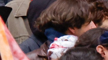 Lady Gaga durante el rodaje de la película "Joker: Folie à Deux" en Nueva York