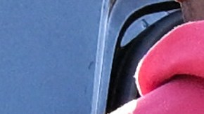 A Los Angeles Police Department (LAPD) officer wears an Axon body camera (R) as a Black driver is handcuffed and placed into a patrol car during a traffic stop by officers on Crenshaw Blvd in Los Angeles, California on January 31, 2023. (Photo by Patrick T. Fallon / AFP) (Photo by PATRICK T. FALLON/AFP via Getty Images)
