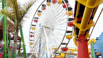 SANTA MONICA, CALIFORNIA - MAY 17: View of Ferris wheel during Primo Park After Dark hosted by Amazon Freevee and Universal Television at Pacific Park on the Santa Monica Pier on May 17, 2023 in Santa Monica, California. (Photo by Jon Kopaloff/Getty Images for Amazon Freevee)