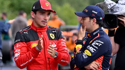 Charles Leclerc y Sergio Pérez.