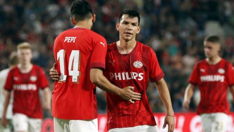 Hirving Lozano entró como cambió y dio una asistencia.