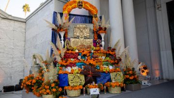 HOLLYWOOD, CALIFORNIA - SEPTEMBER 13: A view of a shrine at the Día & Noche de los Muertos: Másacaras de México Press event at Hollywood Forever on September 13, 2023 in Hollywood, California. (Photo by Emma McIntyre/Getty Images)