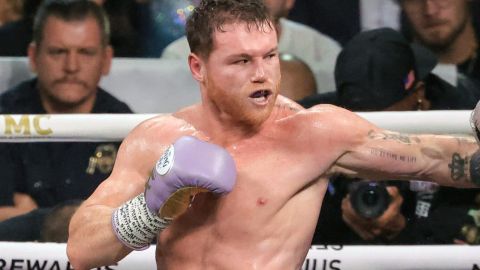 Saúl 'Canelo' Álvarez en su pleito contra Jermell Charlo el pasado 31 de septiembre de 2023.