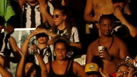 Fanaticada del Fluminense de Brasil.