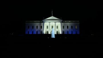 La Casa Blanca se ilumina con los colores de la bandera de Israel