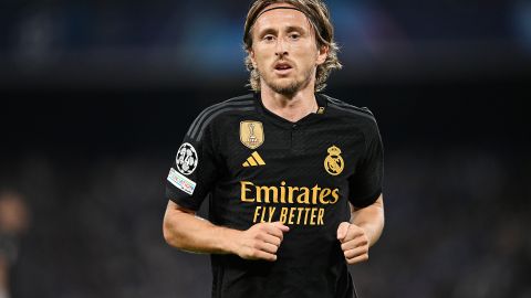 Luka Modric con el Real Madrid.