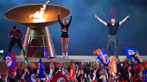 Sebastian Yatra fue uno de los artistas que dijo presente en la celebración.