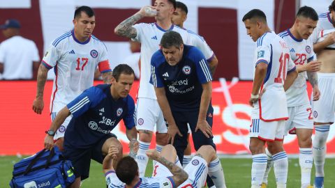 Diego Valdés se lastimó durante la derrota por goleada sufrida por Chile el martes ante Venezuela en Maturín.