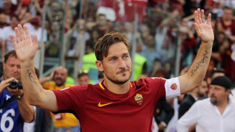 Totti jugó toda su carrera en la Roma.