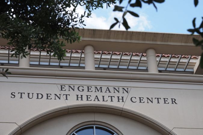 The entrance to the Engemann Student Health Center on the campus of the University of Southern California (USC) is seen in Los Angeles, California on May 17, 2018. - USC was in turmoil as it was accused of being too slow to act on accusations of abusive sexual practises by Dr. George Tyndall. A gynaecologist who saw student patients at the Engemann Student Health Center. USC has already received more than 85 current and former student testimonies accusing Tyndall of abuse during examinations. (Photo by Robyn Beck / AFP) (Photo by ROBYN BECK/AFP via Getty Images)