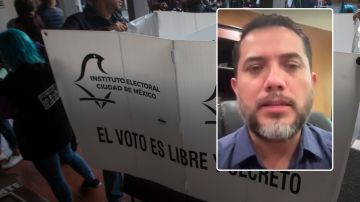El consejero electoral Mauricio Huesca explica detalles del llamado "voto chilango".