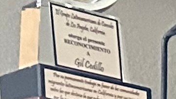 El exconcejal Gil Cedillo a tres años del escándalo del audio. (Araceli Martínez/La Opinión)