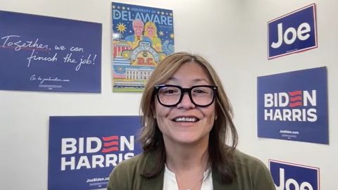 Julie Chávez es la jefa de campaña del presidente Biden y la vicepresidenta Harris.