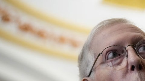 Mitch McConnell, líder de la minoría del Senado