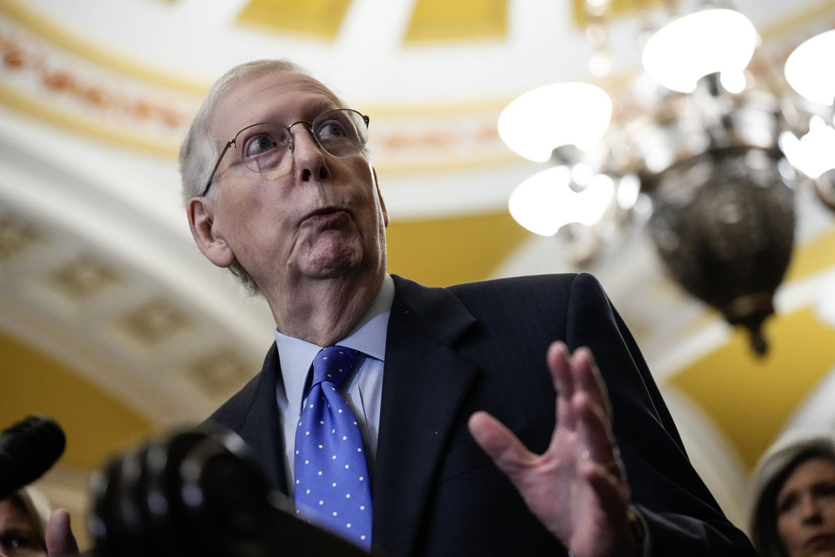 Mitch McConnell, líder de la minoría del Senado