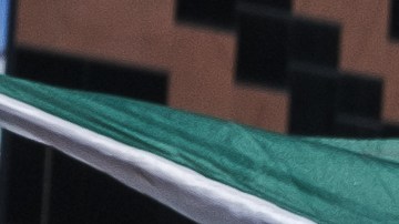 Manifestaciones en Estados Unidos con bandera mexicana.