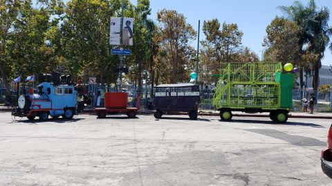 Hasta 45 personas pueden realizar una fuera en el tren de Trevor Kemp.