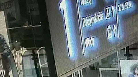 Ladrón en centro comercial