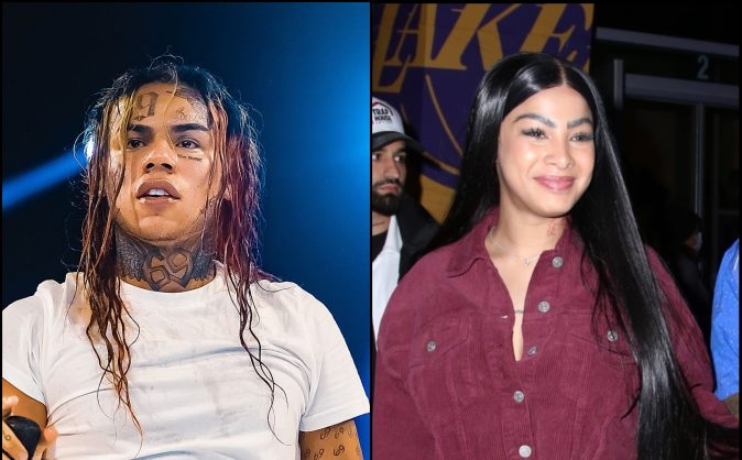Yailin La Más Viral y Tekashi 6ix9ine en diferentes momentos.
