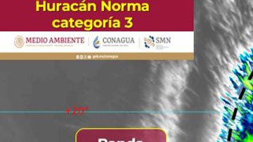 Huracán Norma categoría 3 amenaza las costas del Pacífico mexicano