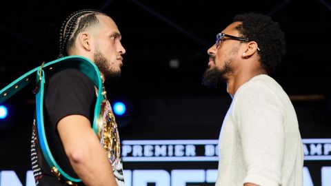 David Benavídez y Demetrius Andrade