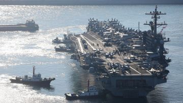 Portaaviones nucleares USS Carl Vinson llega a Corea del Sur