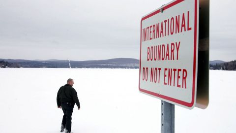 Frontera limítrofe con Canadá