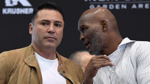 Óscar de la Hoya y Bernard Hopkins