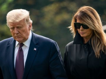 El expresidente Donald Trump y su esposa, Melania Trump.