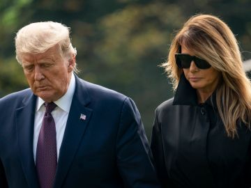 El expresidente Donald Trump y su esposa, Melania Trump.