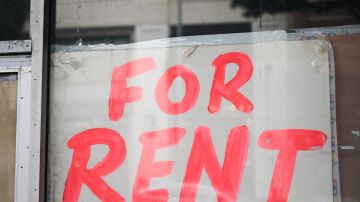 A "For rent" sign is displayed outside of a vacant retail space in Santa Monica, California on March 20, 2023. (Photo by Patrick T. Fallon / AFP) (Photo by PATRICK T. FALLON/AFP via Getty Images)