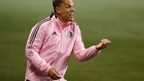 Phil Neville en su época de entrenador del Inter Miami.