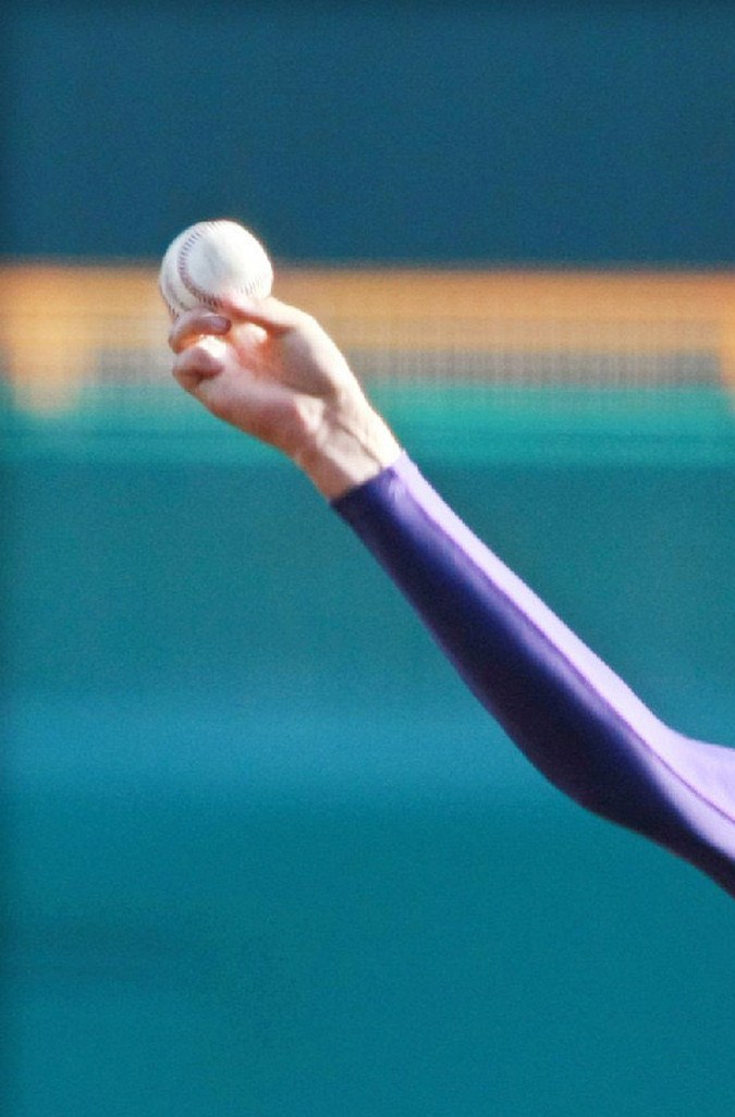 This picture taken on March 21, 2012 shows Shohei Otani, an 18-year-old Hanamaki Higashi High School student, pitching at a high school baseball championship at Koshien stadium in Nishinomiya, Hyogo prefecture, near Osaka in western Japan. It was reported on October 21, 2012 that Otani has decided to try his hand in the Major Leagues in the US, making the jump after his high school graduation.     JAPAN OUT    AFP PHOTO / JIJI PRESS            (Photo credit should read JIJI PRESS/AFP via Getty Images)