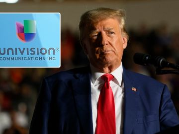El expresidente Trump dio una entrevista a Univision.