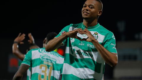 Harold Preciado, futbolista colombiano del Santos Laguna y goleador de la Liga MX.