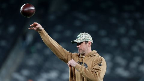 Aaron Rodgers, QB de los New York Jets, mostró parte de su rehabilitación en noviembre.