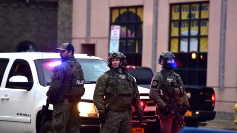 NIAGARA FALLS, NEW YORK - NOVEMBER 22: Homeland Security, Border Patrol, and local authorities block traffic to the Rainbow Bridge, one of four major crossings between the U.S. and Canada that is closed after a car crashed and exploded at the bridge on November 22, 2023 in Niagara Falls, New York. According to reports, the two occupants died when their car crashed near a border checkpoint. The cause of the crash is still under investigation. (Photo by John Normile/Getty Images)