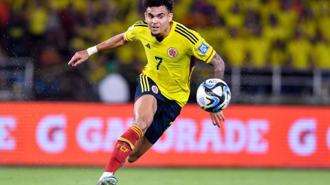 Luis Díaz con los colores de la Selección Colombia.