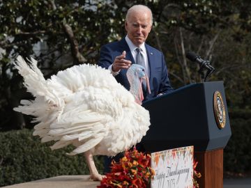 Joe Biden celebra su cumpleaños 81 indultando a dos pavos de Acción de Gracias