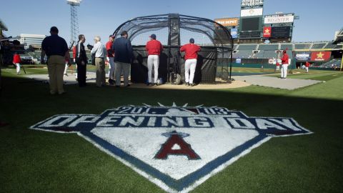 Estadio de los Angels en el Opening Day.